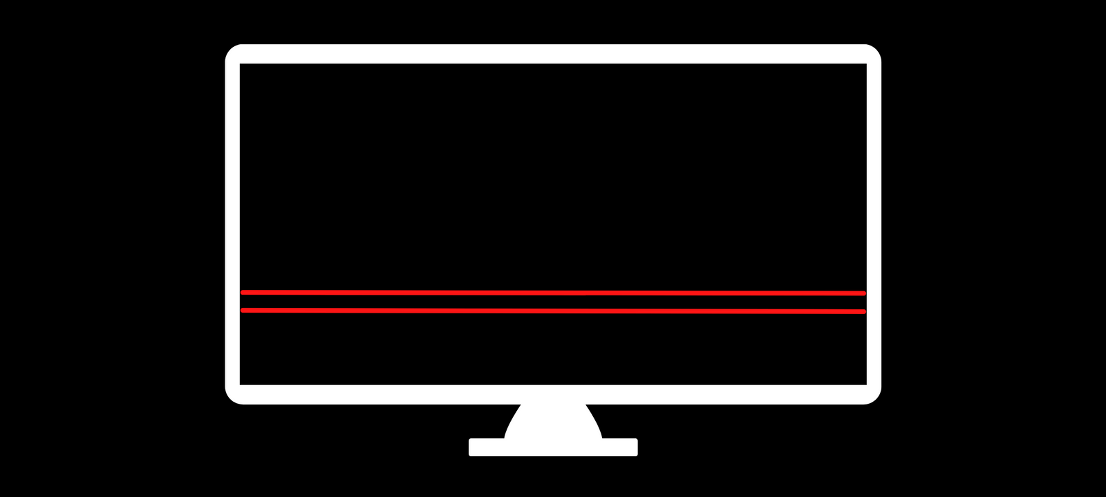 Horizontal Lines / Bands On Screen
